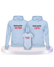 Familienlook Hoodies mit Weihnachtswunder | Paarpulli