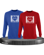 Ich liebe dich Barcode blau rot