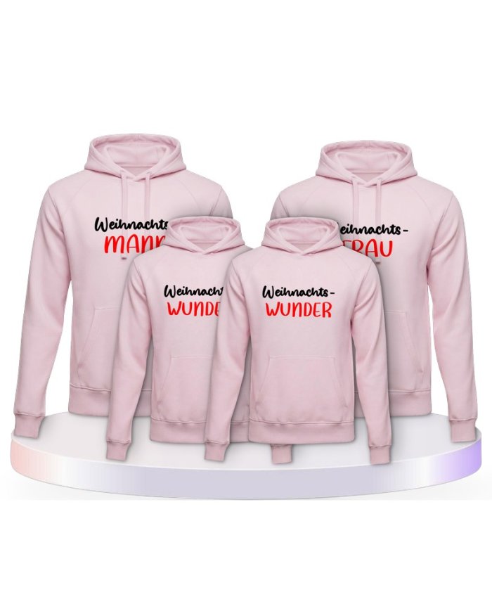Weihnachtswunder Familienset Hoodies | Paarpulli