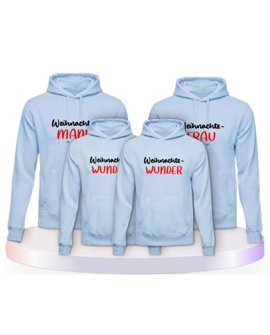 Weihnachtswunder Familienset Hoodies | Paarpulli