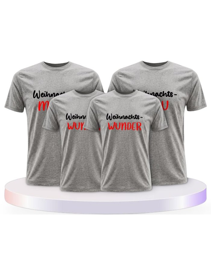 Weihnachtswunder Familienset T-Shirts | Paarpulli