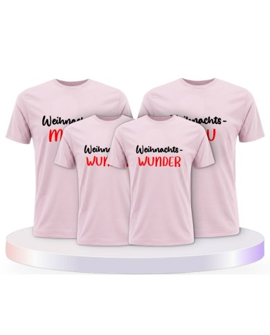 Weihnachtswunder Familienset T-Shirts | Paarpulli