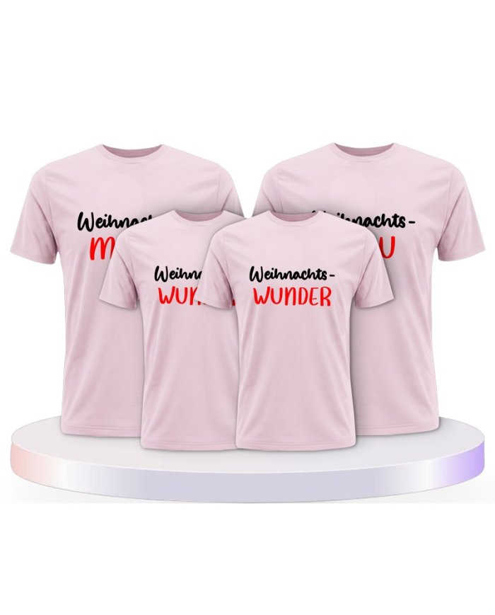 Weihnachtswunder Familienset T-Shirts | Paarpulli