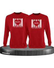 Ich liebe dich Barcode rot