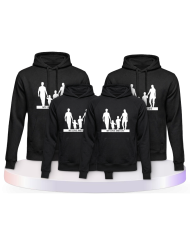 Familienlook Hoodies mit My Love and Life Familienset | Paarpulli