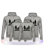 Familienlook Hoodies mit My Love and Life Familienset | Paarpulli