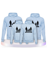 Familienlook Hoodies mit My Love and Life Familienset | Paarpulli