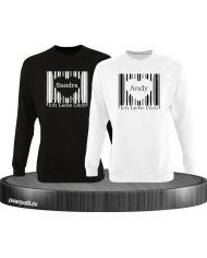 Ich liebe dich Barcode schwarz weiß