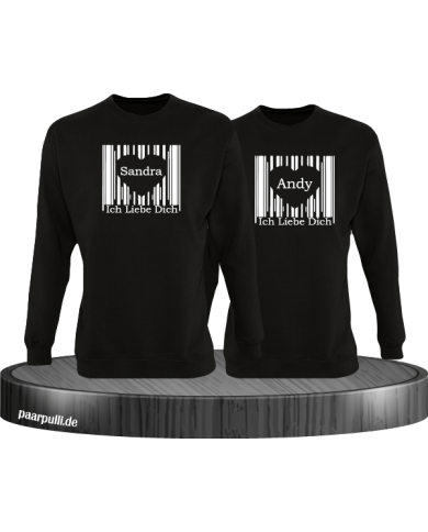 Ich liebe dich Barcode schwarz Ich liebe dich Barcode schwarz