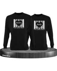 Ich liebe dich Barcode schwarz