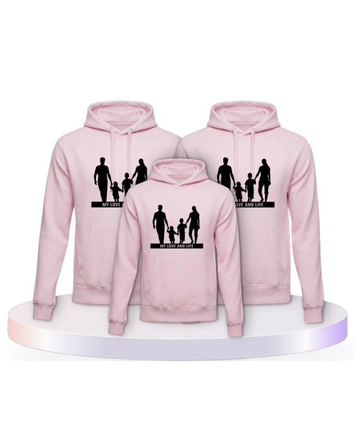 My Love and Life Familienset Hoodies | Paarpulli