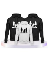 My Love and Life Familienset Hoodies | Paarpulli