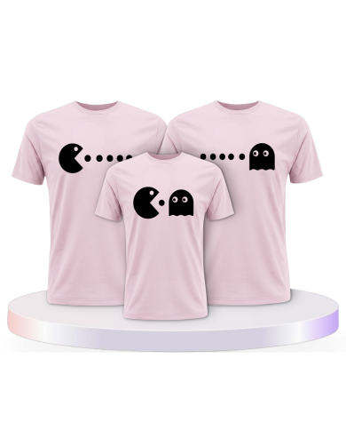 Familienlook T-Shirts mit Arcade Style | Paarpulli