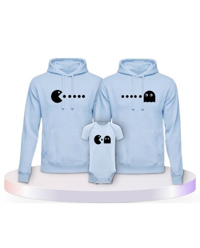 Familienlook Hoodies mit Arcade Style | Paarpulli