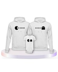 Familienlook Hoodies mit Arcade Style | Paarpulli