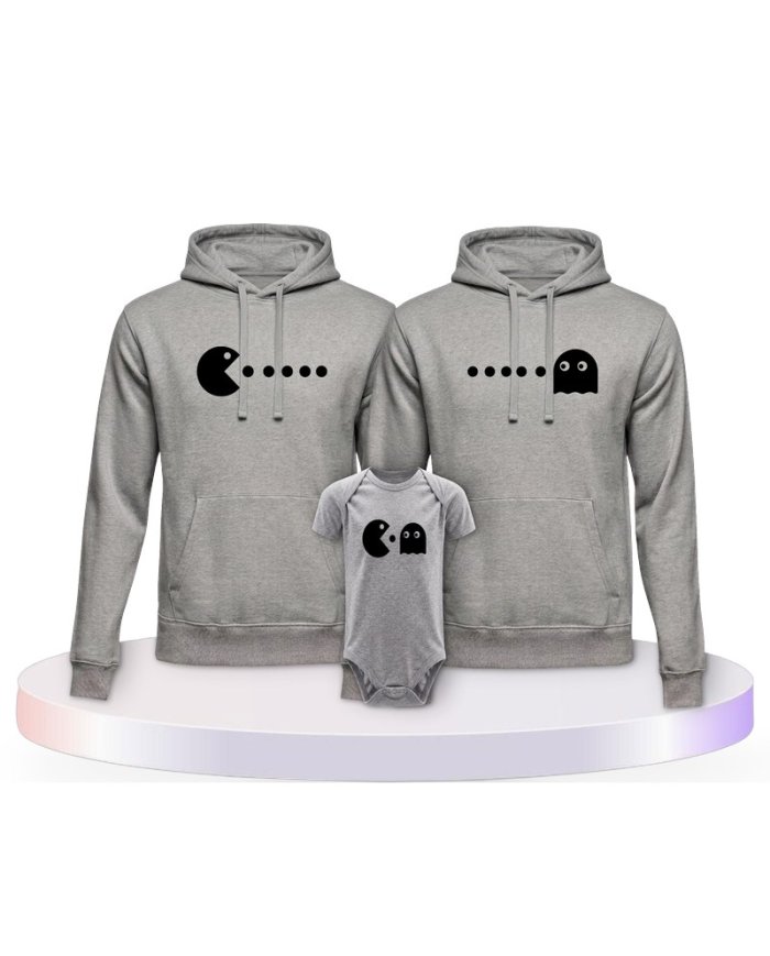 Familienlook Hoodies mit Arcade Style | Paarpulli