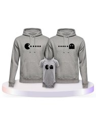 Familienlook Hoodies mit Arcade Style | Paarpulli