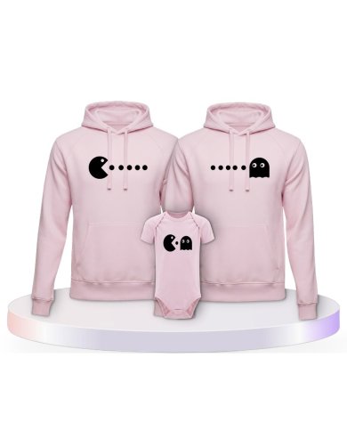 Familienlook Hoodies mit Arcade Style | Paarpulli