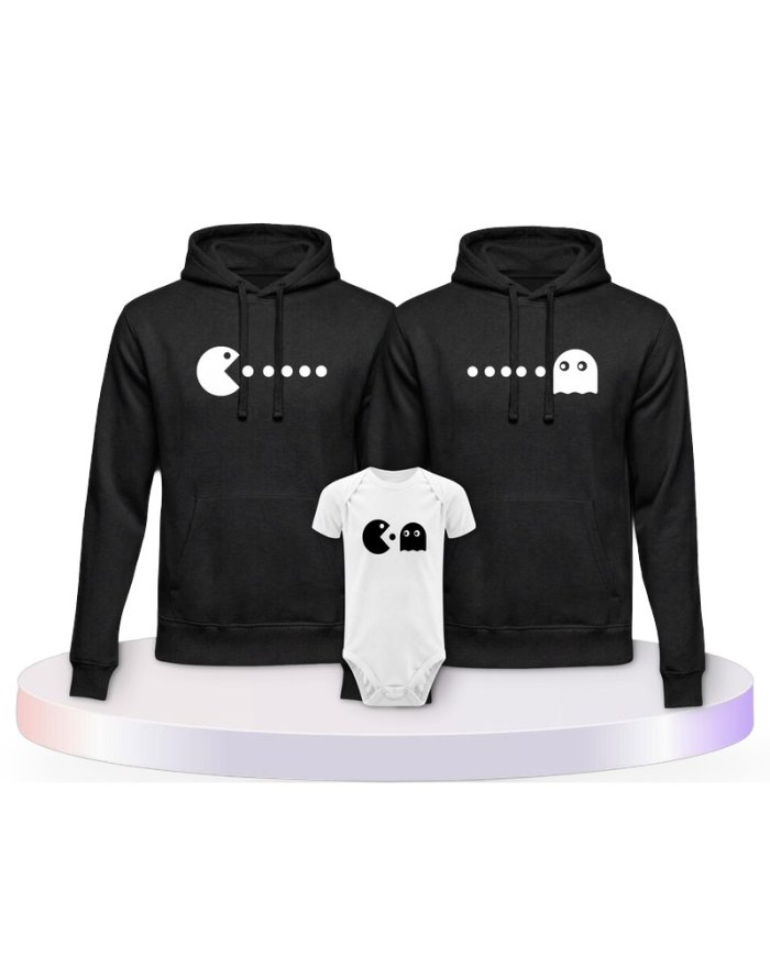 Familienlook Hoodies mit Arcade Style | Paarpulli