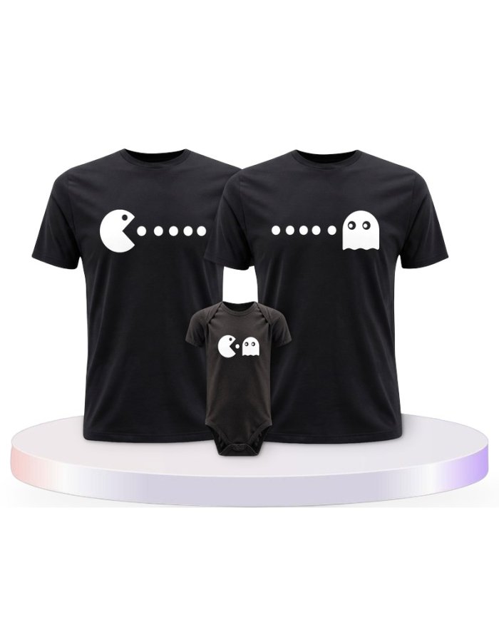 Familienlook T-Shirts mit Arcade Style | Paarpulli