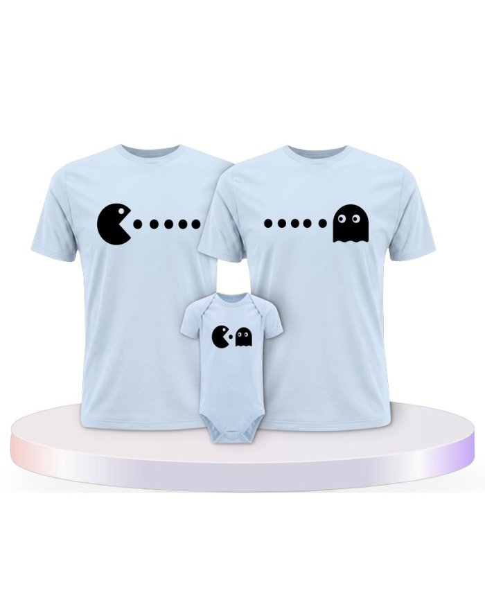 Familienlook T-Shirts mit Arcade Style | Paarpulli