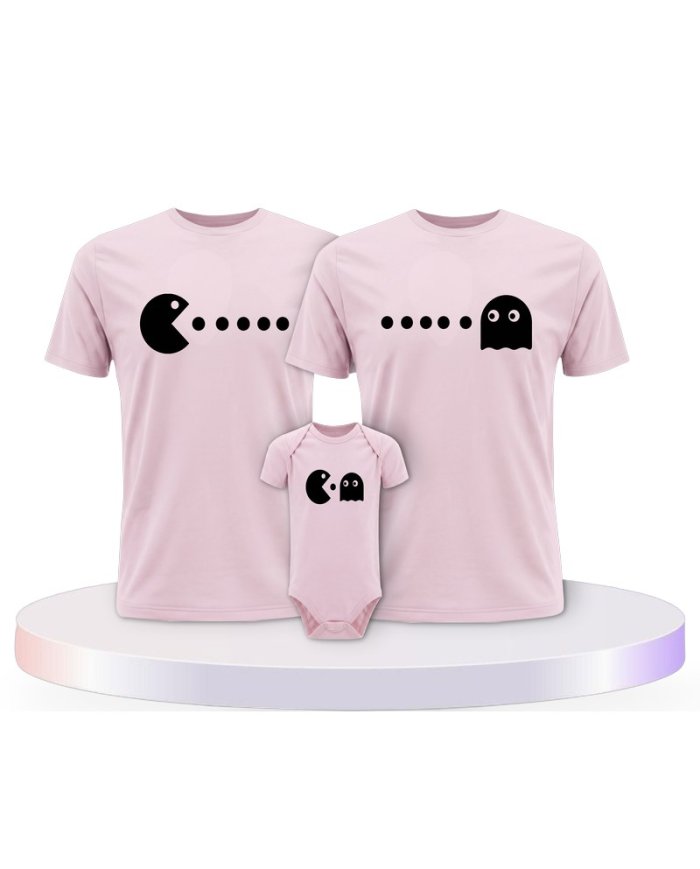 Familienlook T-Shirts mit Arcade Style | Paarpulli
