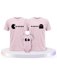 Familienlook T-Shirts mit Arcade Style | Paarpulli