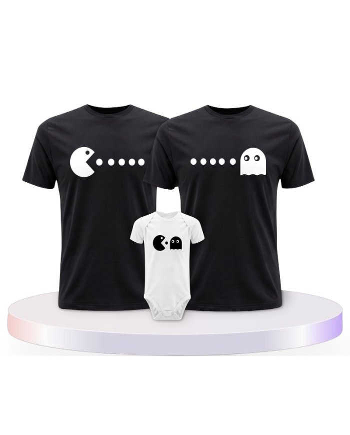 Familienlook T-Shirts mit Arcade Style | Paarpulli