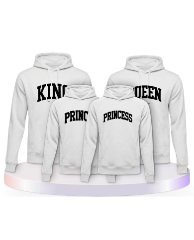 King Queen Prince Princess mit kurviger Form Familien | Paarpulli
