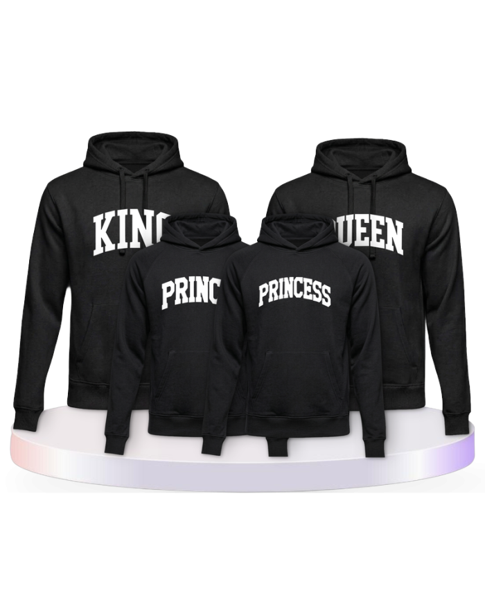 King Queen Prince Princess mit kurviger Form Familien | Paarpulli