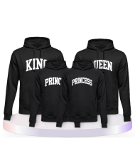 King Queen Prince Princess mit kurviger Form Familien | Paarpulli