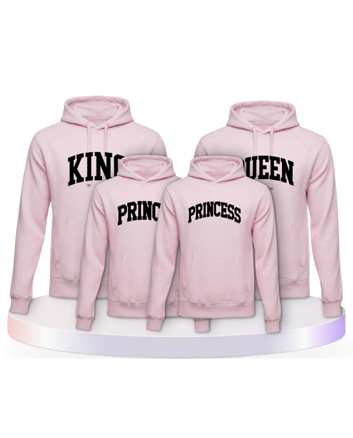 King Queen Prince Princess mit kurviger Form Familien | Paarpulli