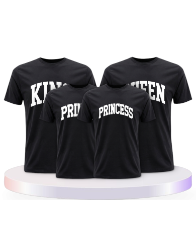 King Queen Prince Princess mit kurviger Form Familien | Paarpulli