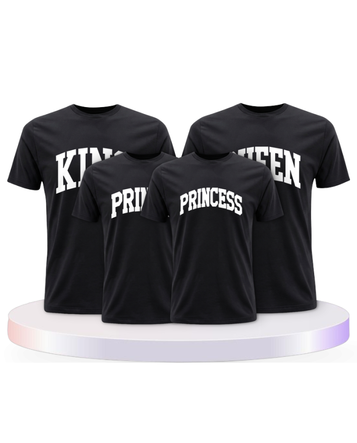 King Queen Prince Princess mit kurviger Form Familien | Paarpulli