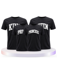 King Queen Prince Princess mit kurviger Form Familien | Paarpulli