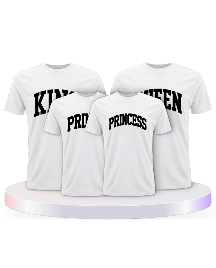 King Queen Prince Princess mit kurviger Form Familien | Paarpulli