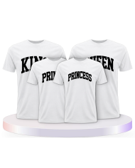 King Queen Prince Princess mit kurviger Form Familien | Paarpulli