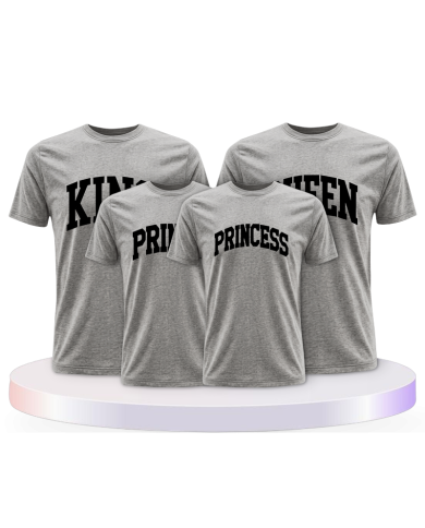 King Queen Prince Princess mit kurviger Form Familien | Paarpulli