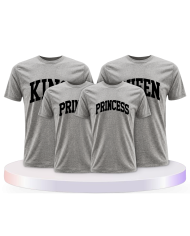 King Queen Prince Princess mit kurviger Form Familien | Paarpulli