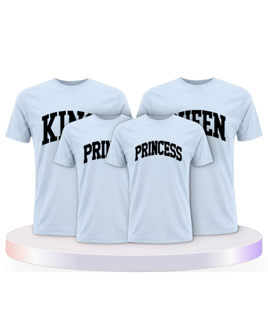 King Queen Prince Princess mit kurviger Form Familien | Paarpulli