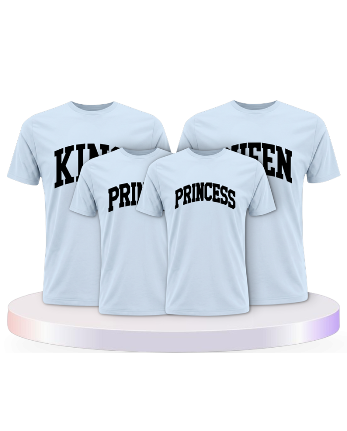 King Queen Prince Princess mit kurviger Form Familien | Paarpulli