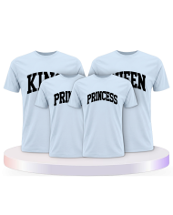 King Queen Prince Princess mit kurviger Form Familien | Paarpulli