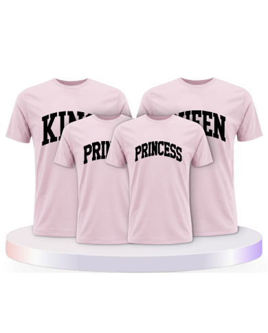 King Queen Prince Princess mit kurviger Form Familien | Paarpulli