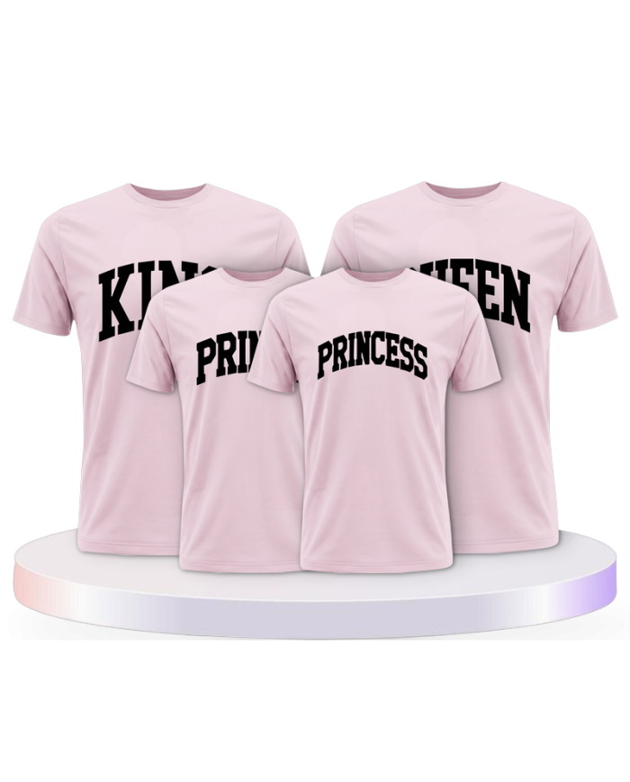 King Queen Prince Princess mit kurviger Form Familien | Paarpulli