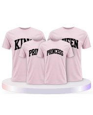 King Queen Prince Princess mit kurviger Form Familien | Paarpulli