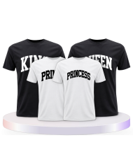 King Queen Prince Princess mit kurviger Form Familien | Paarpulli