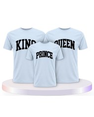 King Queen Prince Princess mit Kurviger Form Familien T-Shirts |.