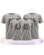Familienlook T-Shirts mit Papa, Mama und Mini im Kasten | Paarpulli