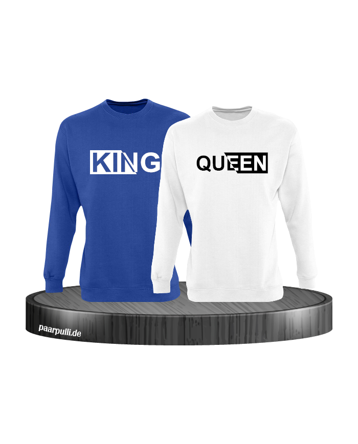 King und Queen mit besonderem Design Partnerlook Sweatshirts