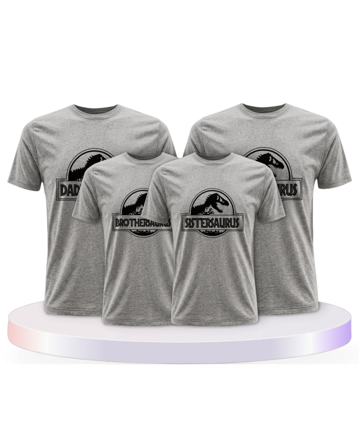 Dino Family Familienset T-Shirts | Paarpulli